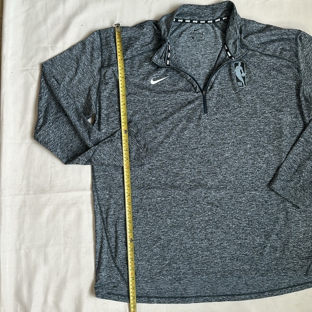 NBA Nike Navy Dri FIT 3/4 Zip Sweatshirt - Picture 6 of 9